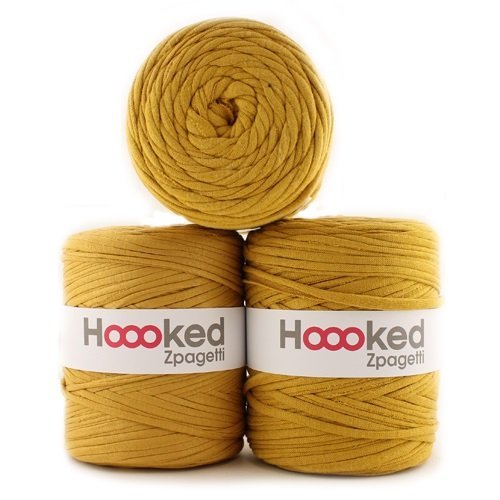 Hoooked Zpagetti Textilgarn 120 m Rolle (Ocker/Curry) von Hoooked