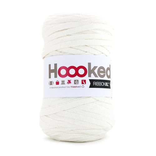 RibbonXL Pearl White 250g. von Hoooked