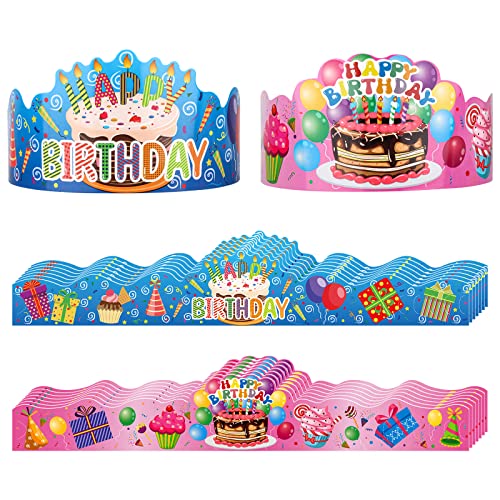 30 Stück Geburtstagskronen für Klassenzimmer, bunte Partyhüte, Geburtstagshüte für Kinder, Happy Birthday-Hut, Papierkronen, Kindergarten, Schule, Geburtstag, Krone, Vorschullehrer, Zubehör 30 Stück Geburtstagskronen für Klassenzimmer, bunte Partyhüte, Geburtstagshüte für Kinder, Happy Birthday-Hut, Papierkronen, Kindergarten, Schule, Geburtstag, Krone, Vorschullehrer, Zubehör von Hooqict