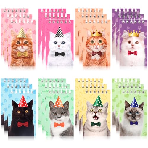 Hooqict Mini-Notizbücher für Katzen, Mini-Notizbücher für Katzen, Mini-Notizblöcke, niedliche Notizblöcke für Klassenzimmer, Geschenktütenfüller, Pinata-Füller, 24 Stück Hooqict Mini-Notizbücher für Katzen, Mini-Notizbücher für Katzen, Mini-Notizblöcke, niedliche Notizblöcke für Klassenzimmer, Geschenktütenfüller, Pinata-Füller, 24 Stück von Hooqict
