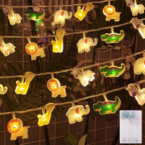 Hopelit 1.5m 10LED Tier Lichterkette Kinderzimmer, Lichterkette Batterie Wasserdicht mit Timer Nachtlicht für Kinderzimmer Junge Mädchen Baby Bett Hausbett Geburtstag Geschenk Party Deko von Hopelit