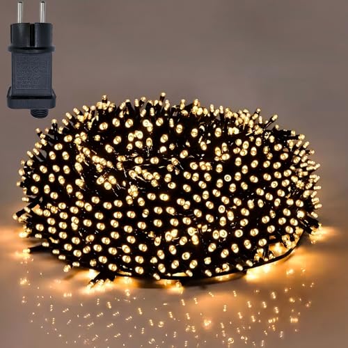 Hopelit Lichterkette Außen Innen, 8 Modi Lichterkette Weihnachtsbaum Warmweiß 100m mit Stecker Timer Speicherfunktion, IP44 Wasserdicht Weihnachtsbeleuchtung Außen für Garten Balkon Hopelit Lichterkette Außen Innen, 8 Modi Lichterkette Weihnachtsbaum Warmweiß 100m mit Stecker Timer Speicherfunktion, IP44 Wasserdicht Weihnachtsbeleuchtung Außen für Garten Balkon von Hopelit