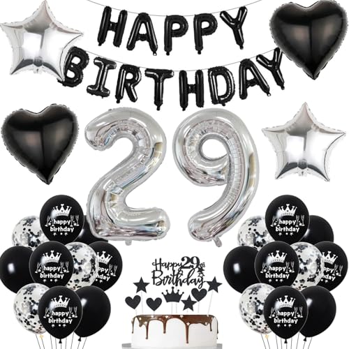 29. Geburtstag deko mann Schwarz 29 jahre Geburtstagsdeko mann set, Folienballon 29 Happy Birthday banner Konfetti Luftballons 29 Geburtstag Dekoration mann Schwarz Geburtstag deko männer 29 Jahre 29. Geburtstag deko mann Schwarz 29 jahre Geburtstagsdeko mann set, Folienballon 29 Happy Birthday banner Konfetti Luftballons 29 Geburtstag Dekoration mann Schwarz Geburtstag deko männer 29 Jahre von Hopewey