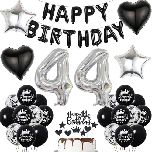 44. Geburtstag deko mann Schwarz 44 jahre Geburtstagsdeko mann set, Folienballon 44 Happy Birthday banner Konfetti Luftballons 44 Geburtstag Dekoration mann Schwarz Geburtstag deko männer 44 Jahre 44. Geburtstag deko mann Schwarz 44 jahre Geburtstagsdeko mann set, Folienballon 44 Happy Birthday banner Konfetti Luftballons 44 Geburtstag Dekoration mann Schwarz Geburtstag deko männer 44 Jahre von Hopewey