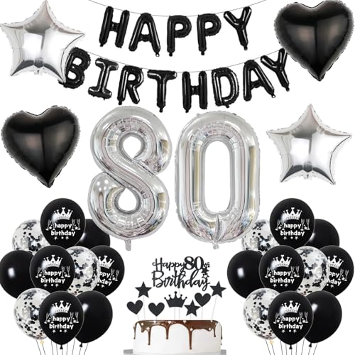 80. Geburtstag deko mann Schwarz 80 jahre Geburtstagsdeko mann set, Folienballon 80 Happy Birthday banner Konfetti Luftballons 80 Geburtstag Dekoration mann Schwarz Geburtstag deko männer 80 Jahre 80. Geburtstag deko mann Schwarz 80 jahre Geburtstagsdeko mann set, Folienballon 80 Happy Birthday banner Konfetti Luftballons 80 Geburtstag Dekoration mann Schwarz Geburtstag deko männer 80 Jahre von Hopewey