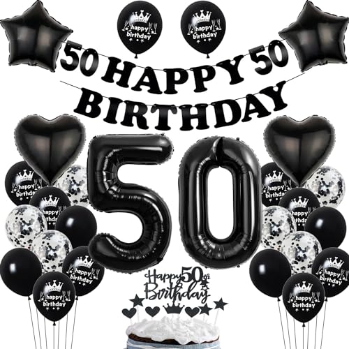 Deko 50. Geburtstag Frauen Mann Dekoration Schwarz Tortendeko 50. Geburtstag Frau Mann Luftballon 50 Geburtstag deko Frau 50. Geburtstag Männer Ballon Geburtstagsdeko 50 Jahre Mann Frauen Schwarz Deko 50. Geburtstag Frauen Mann Dekoration Schwarz Tortendeko 50. Geburtstag Frau Mann Luftballon 50 Geburtstag deko Frau 50. Geburtstag Männer Ballon Geburtstagsdeko 50 Jahre Mann Frauen Schwarz von Hopewey