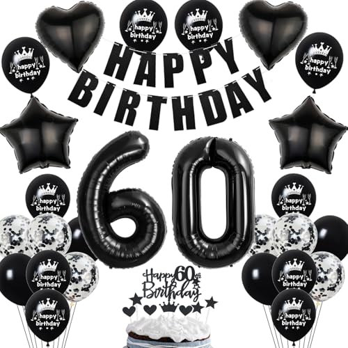 Deko 60. Geburtstag Frauen Mann Ballon Dekoration Schwarz Tortendeko 60. Geburtstag Frau Luftballon 60 deko Männer Frauen Schwarz 60 Geburtstagsdeko 60 Jahre Ballon Deko 60. Geburtstag Frauen Mann Ballon Dekoration Schwarz Tortendeko 60. Geburtstag Frau Luftballon 60 deko Männer Frauen Schwarz 60 Geburtstagsdeko 60 Jahre Ballon von Hopewey