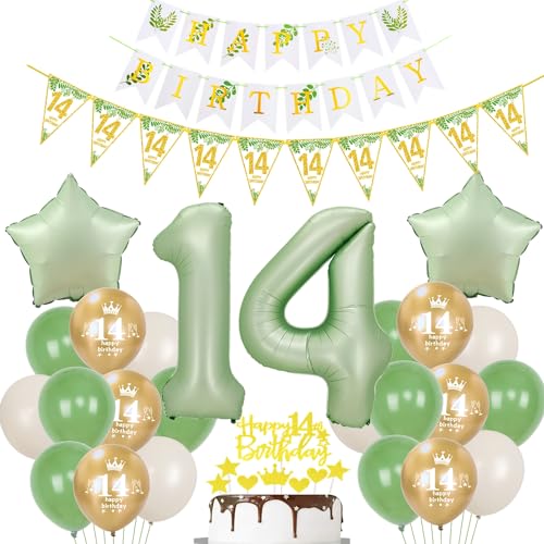 Gold Luftballon 14. Geburtstag Dekoration Oliv-grün Tortendeko 14. Geburtstag Mädchen Junge Geburtstagsdeko 14 Jahre Mädchen Gold Folienballon 14 Geburtstag Junge Mädchen Ballon party deko grün Gold Luftballon 14. Geburtstag Dekoration Oliv-grün Tortendeko 14. Geburtstag Mädchen Junge Geburtstagsdeko 14 Jahre Mädchen Gold Folienballon 14 Geburtstag Junge Mädchen Ballon party deko grün von Hopewey