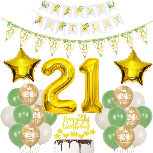 Gold Luftballons 21 Geburtstag Frauen Mann Dekoration Oliv grün Tortendeko 21 Geburtstag Frauen Geburtstagsdeko 21 Jahre Frau Folienballon 21 deko 21. Geburtstag männer Ballon party deko Gold Luftballons 21 Geburtstag Frauen Mann Dekoration Oliv grün Tortendeko 21 Geburtstag Frauen Geburtstagsdeko 21 Jahre Frau Folienballon 21 deko 21. Geburtstag männer Ballon party deko von Hopewey