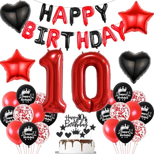 Luftballon 10. Geburtstag Mädchen rot Schwarz Folienballon Zahlen 10 Geburtstagsdeko Mädchen 10 Jahr geburtstagdeko mädchen 10 jahre 10. Geburtstag deko Rot Mädchen Geburtstagsdeko 10 Jahr Mädchen Luftballon 10. Geburtstag Mädchen rot Schwarz Folienballon Zahlen 10 Geburtstagsdeko Mädchen 10 Jahr geburtstagdeko mädchen 10 jahre 10. Geburtstag deko Rot Mädchen Geburtstagsdeko 10 Jahr Mädchen von Hopewey