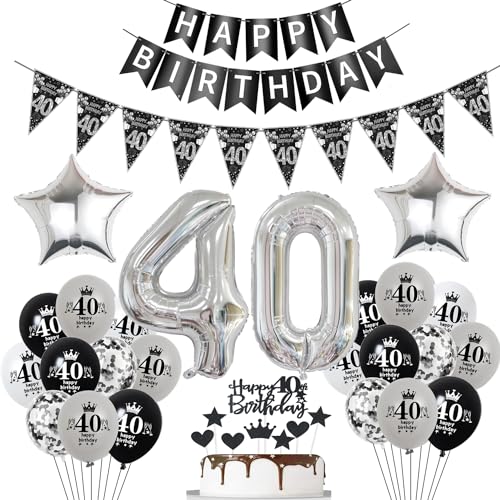 Luftballon 40. Geburtstag Dekoration Schwarz Tortendeko 40. Geburtstag Frau männer Geburtstagsdeko 40 Jahre Mann Frauen Schwarz Folienballon 40 Ballon 40 Luftballon 40. Geburtstag Dekoration Schwarz Tortendeko 40. Geburtstag Frau männer Geburtstagsdeko 40 Jahre Mann Frauen Schwarz Folienballon 40 Ballon 40 von Hopewey