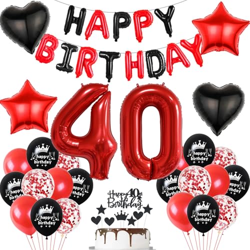 Luftballon 40. Geburtstag deko frau rot Schwarz set Folienballon Zahlen 40 Geburtstagsdeko frauen 40 Jahre geburtstagdeko 40 jahre 40. Geburtstag deko Rot frau Geburtstagsdeko 40 Jahre frauen Luftballon 40. Geburtstag deko frau rot Schwarz set Folienballon Zahlen 40 Geburtstagsdeko frauen 40 Jahre geburtstagdeko 40 jahre 40. Geburtstag deko Rot frau Geburtstagsdeko 40 Jahre frauen von Hopewey