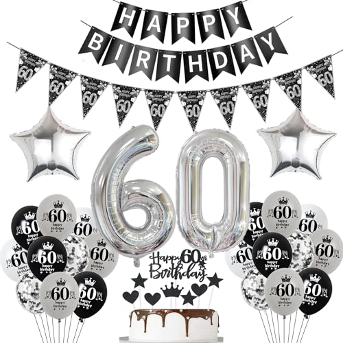 Luftballon 60. Geburtstag Dekoration Schwarz Tortendeko 60. Geburtstag Frau männer Geburtstagsdeko 60 Jahre Mann Frauen Schwarz Folienballon 60 Ballon 60 Luftballon 60. Geburtstag Dekoration Schwarz Tortendeko 60. Geburtstag Frau männer Geburtstagsdeko 60 Jahre Mann Frauen Schwarz Folienballon 60 Ballon 60 von Hopewey