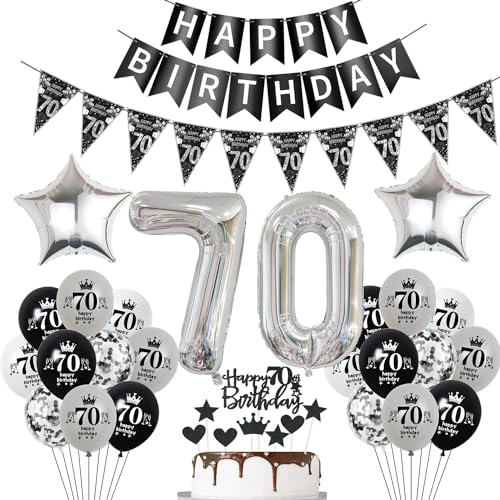 Luftballon 70. Geburtstag Dekoration Schwarz Tortendeko 70. Geburtstag Frau männer Geburtstagsdeko 70 Jahre Mann Frauen Schwarz Folienballon 70 Ballon 70 Luftballon 70. Geburtstag Dekoration Schwarz Tortendeko 70. Geburtstag Frau männer Geburtstagsdeko 70 Jahre Mann Frauen Schwarz Folienballon 70 Ballon 70 von Hopewey