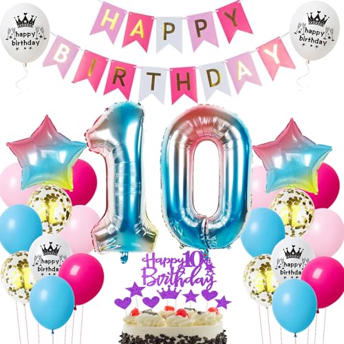 Luftballons 10 geburtstag mädchen deko rosa,ballon 10.geburtstag deko für mädchen,10. ballon tortendeko 10 bunt geburtstagsdeko 10 jahre Luftballons 10 geburtstag mädchen deko rosa,ballon 10.geburtstag deko für mädchen,10. ballon tortendeko 10 bunt geburtstagsdeko 10 jahre von Hopewey