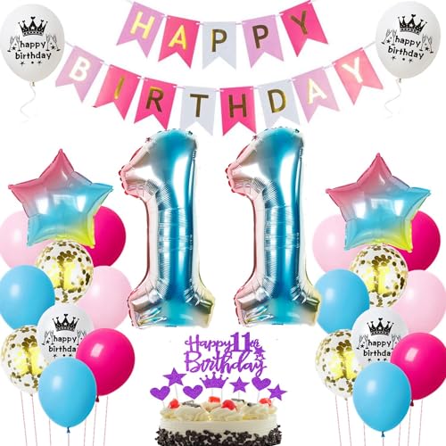 Luftballons 11 geburtstag mädchen deko rosa,ballon 11.geburtstag deko für mädchen,11. ballon tortendeko 11 bunt geburtstagsdeko 11 jahre Luftballons 11 geburtstag mädchen deko rosa,ballon 11.geburtstag deko für mädchen,11. ballon tortendeko 11 bunt geburtstagsdeko 11 jahre von Hopewey