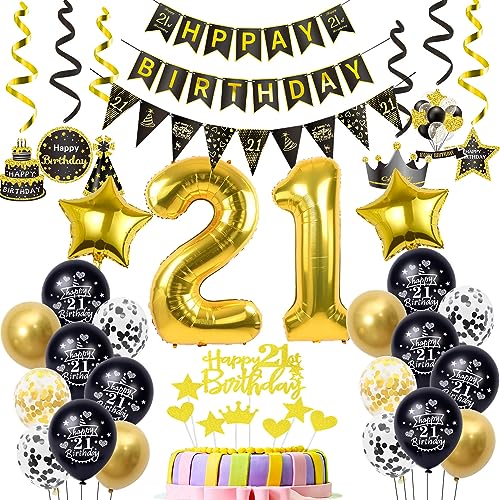 Luftballons 21. Geburtstag Deko Schwarz Gold, deko 21. Geburtstag Dekoration, Ballon 21 Mann deko , gold Tortendeko 21 Jahre Mann Geburtstagsdeko 21 Jahre Männer Frauen gold Luftballons 21. Geburtstag Deko Schwarz Gold, deko 21. Geburtstag Dekoration, Ballon 21 Mann deko , gold Tortendeko 21 Jahre Mann Geburtstagsdeko 21 Jahre Männer Frauen gold von Hopewey