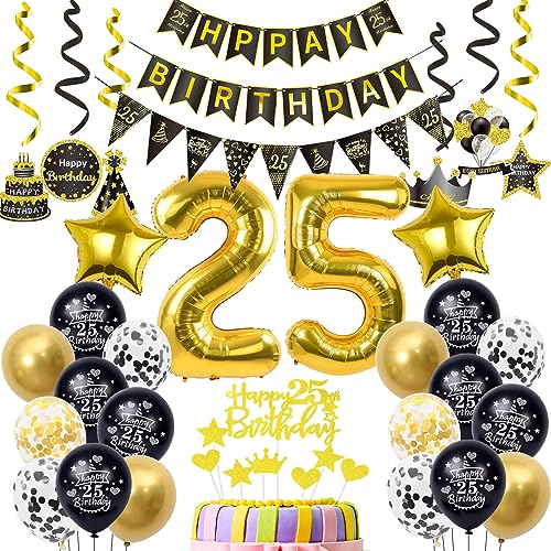 Luftballons 25. Geburtstag Deko Schwarz Gold, deko 25. Geburtstag Dekoration, Ballon 25 Mann , gold Tortendeko 25 Jahre Geburtstagsdeko 25 Jahre Männer Frauen gold Luftballons 25. Geburtstag Deko Schwarz Gold, deko 25. Geburtstag Dekoration, Ballon 25 Mann , gold Tortendeko 25 Jahre Geburtstagsdeko 25 Jahre Männer Frauen gold von Hopewey