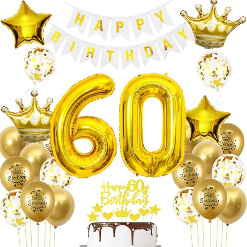 Luftballons 60. Geburtstag Mann frauen Deko Gold Tortendeko 60. Geburtstag Mann Party Dekoration Weiß gold Geburtstagsdeko 60 Jahre frau Männer ballon Geburtstag deko 60. Geburtstag deko gold Luftballons 60. Geburtstag Mann frauen Deko Gold Tortendeko 60. Geburtstag Mann Party Dekoration Weiß gold Geburtstagsdeko 60 Jahre frau Männer ballon Geburtstag deko 60. Geburtstag deko gold von Hopewey