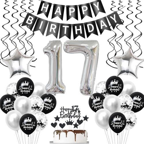 luftballon 17 geburtstag deko junge Mädchen Schwarz Silber geburtstagsdeko 17 jahre mädchen junge Deko 17. Geburtstag junge Dekoration ballon 17. geburtstag mädchen Tortendeko 17 geburtstag mädchen luftballon 17 geburtstag deko junge Mädchen Schwarz Silber geburtstagsdeko 17 jahre mädchen junge Deko 17. Geburtstag junge Dekoration ballon 17. geburtstag mädchen Tortendeko 17 geburtstag mädchen von Hopewey