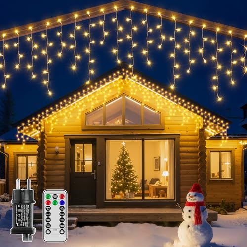 Hopexy Eisregen Lichterkette Außen 25m 1000 LED LED Lichtervorhang, IP44 wasserdicht, mit Stecker & Timer, 8 Modi, Warmweiß – Perfekt für Innen, Balkon, Vorbau, Geländer & Weihnachten Hopexy Eisregen Lichterkette Außen 25m 1000 LED LED Lichtervorhang, IP44 wasserdicht, mit Stecker & Timer, 8 Modi, Warmweiß – Perfekt für Innen, Balkon, Vorbau, Geländer & Weihnachten von Hopexy