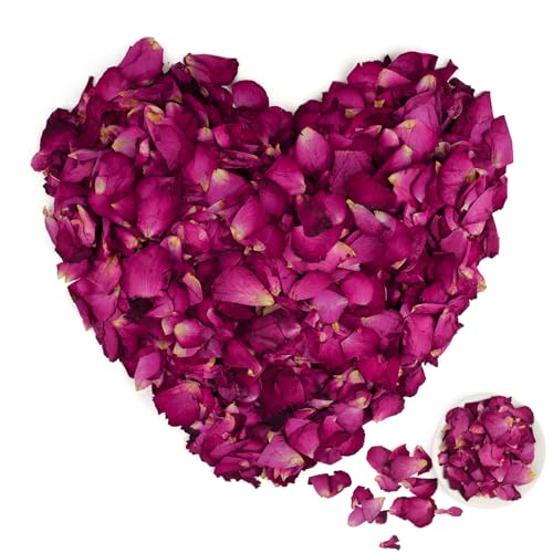 Blütenkonfetti Hochzeit - 100g Natürliche Rosenblätter Getrocknet, Biologisch Abbaubares Blütenblätter, Streublumen Rosenblüten für Geburtstag, Party, Vorschlag, Körperbad, Spa Blütenkonfetti Hochzeit - 100g Natürliche Rosenblätter Getrocknet, Biologisch Abbaubares Blütenblätter, Streublumen Rosenblüten für Geburtstag, Party, Vorschlag, Körperbad, Spa von Hopton