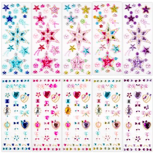 Glitzersteine Selbstklebend (5 Farben) von Hopton