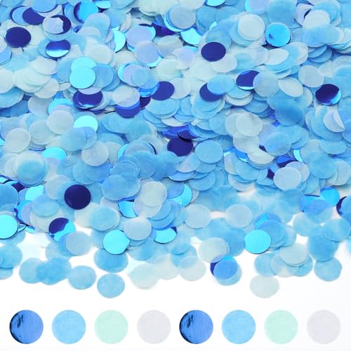 Hopton Konfetti 6000 Stück, Blau Konfetti Geburtstag Rund, Hochzeit Streudeko, Papier Pastell, Papier Confetti Tischdeko für Geburtstag Hochzeit Party Dekoration Hopton Konfetti 6000 Stück, Blau Konfetti Geburtstag Rund, Hochzeit Streudeko, Papier Pastell, Papier Confetti Tischdeko für Geburtstag Hochzeit Party Dekoration von Hopton