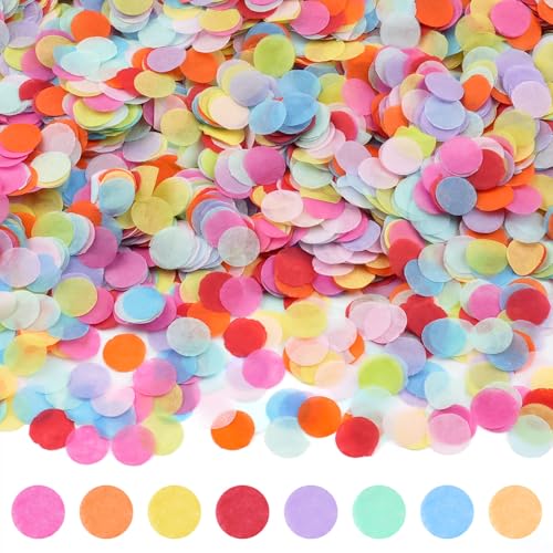 Hopton Konfetti 6000 Stück, Geburtstag Konfetti Bunt 50g, Mehrfarbig Runde Streudeko, Papier Pastell, Bunte Papier Confetti Tischdeko für Geburtstag Hochzeit Party Dekoration Hopton Konfetti 6000 Stück, Geburtstag Konfetti Bunt 50g, Mehrfarbig Runde Streudeko, Papier Pastell, Bunte Papier Confetti Tischdeko für Geburtstag Hochzeit Party Dekoration von Hopton