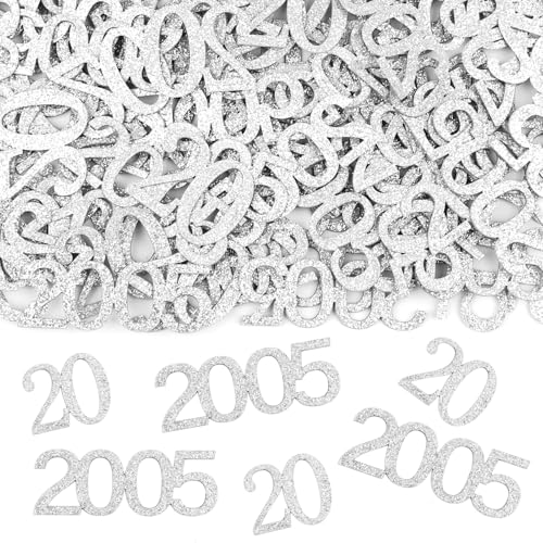 Konfetti 20 Geburtstag Deko,100 Stk Tischdeko Geburtstag Mädchen Junge 2005, 20. Geburtstagdeko,Glitzer Gold Streudeko zum Geburtstagsdeko Tisch von Hopton