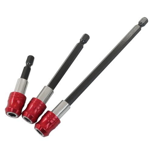 Hordion 12 Stück Bohrerverlängerung, magnetischer Bohrerverlängerungs-Bithalter, 1/4-Zoll-Sechskantschaft, Schnellspanner-Schraubendreher, Extender-Adapter für Schrauben, Muttern, Bohrer Hordion 12 Stück Bohrerverlängerung, magnetischer Bohrerverlängerungs-Bithalter, 1/4-Zoll-Sechskantschaft, Schnellspanner-Schraubendreher, Extender-Adapter für Schrauben, Muttern, Bohrer von Hordion