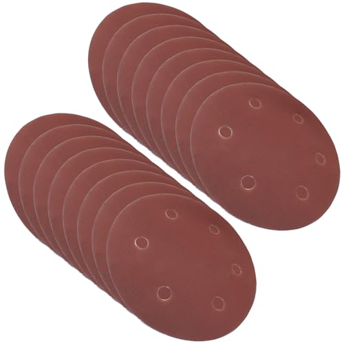 Hordion 16 Stück 20,3 cm Schleifscheiben, Körnung 1000, 6 Löcher, Klett-Schleifpapier, runde Schleifpads für Exzenterschleifer Hordion 16 Stück 20,3 cm Schleifscheiben, Körnung 1000, 6 Löcher, Klett-Schleifpapier, runde Schleifpads für Exzenterschleifer von Hordion