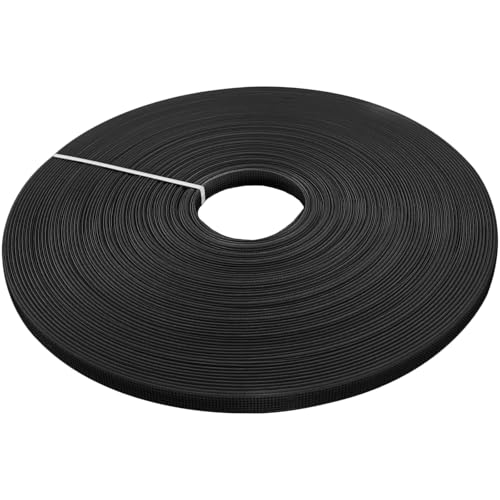 Hordion 45,7 m Kunststoff-Stäbchen zum Nähen, 12 mm Nähen, niedrige Dichte, Korsett für Hochzeitskleid, Brautkleid, Dessous, Hüte, Handtaschen, Schwarz von Hordion