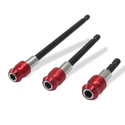 Hordion Bohrerverlängerung, magnetischer Bohrerverlängerungs-Bithalter, 6,35 mm Sechskantschaft, Schnellspanner, Schraubendreher-Verlängerungsadapter für Schrauben, Muttern, Bohrer, 6 Stück Hordion Bohrerverlängerung, magnetischer Bohrerverlängerungs-Bithalter, 6,35 mm Sechskantschaft, Schnellspanner, Schraubendreher-Verlängerungsadapter für Schrauben, Muttern, Bohrer, 6 Stück von Hordion