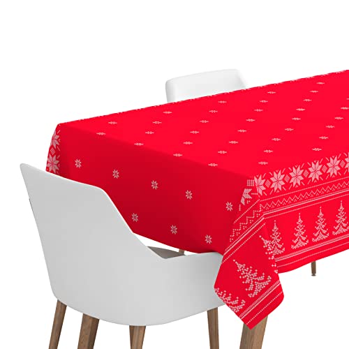 Rolle Papier-Tischdecke, 1,20 x 5 m, Weihnachtsgeschirr, Rot bestickt, 1 Stück, Weihnachten Rolle Papier-Tischdecke, 1,20 x 5 m, Weihnachtsgeschirr, Rot bestickt, 1 Stück, Weihnachten von Horeca Collection