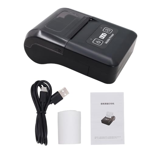 Horett Tragbarer Mini-Thermodrucker, 58 mm, kabellos, BT, USB, Quittung, Ticketdrucker mit 57 mm Druckpapier, kompatibel mit iOS, Android, für Restaurant, Verkauf, Einzelhandel, kleine Unternehmen Horett Tragbarer Mini-Thermodrucker, 58 mm, kabellos, BT, USB, Quittung, Ticketdrucker mit 57 mm Druckpapier, kompatibel mit iOS, Android, für Restaurant, Verkauf, Einzelhandel, kleine Unternehmen von Horett