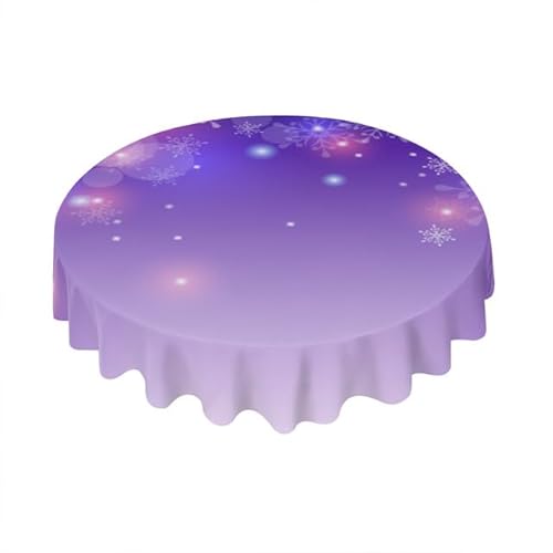 Horienteeon Lila Schneeflocken Winter Weihnachten Runde Tischdecke Fleckenabweisend Polyester Weihnachtstischdecke für Küche Buffet Partys und Camping Weihnachtsbaum Urlaub 152 cm Horienteeon Lila Schneeflocken Winter Weihnachten Runde Tischdecke Fleckenabweisend Polyester Weihnachtstischdecke für Küche Buffet Partys und Camping Weihnachtsbaum Urlaub 152 cm von Horienteeon