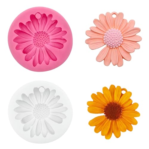 Silikonformen gießformen für DIY-Backwaren – 2 Stück rosa + transparent für Schokolade, Fondant, Kuchen, Kerzen – silikonform blumen für Kerzen mit Aufhängeloch Silikonformen gießformen für DIY-Backwaren – 2 Stück rosa + transparent für Schokolade, Fondant, Kuchen, Kerzen – silikonform blumen für Kerzen mit Aufhängeloch von Horktrust