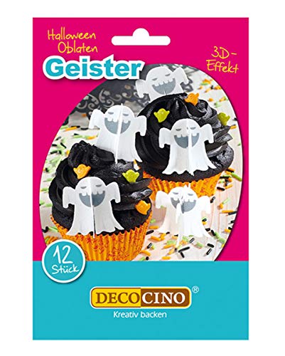12 Halloween Oblaten Geister zum backen für Trick or Treat 12 Halloween Oblaten Geister zum backen für Trick or Treat von Horror-Shop
