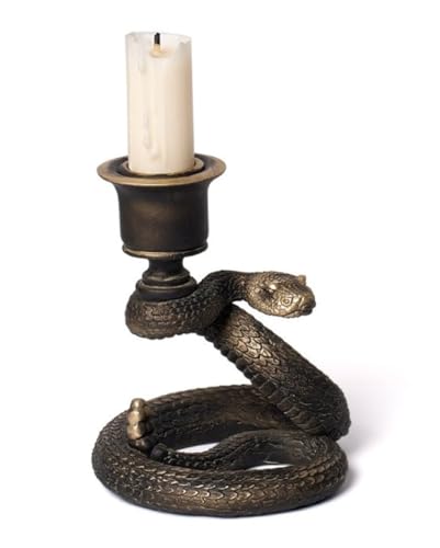 Alchemy Elegante, Goldfarbene Schlange als Kerzenleuchter 11,5 cm Alchemy Elegante, Goldfarbene Schlange als Kerzenleuchter 11,5 cm von Horror-Shop