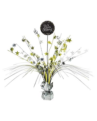 Horror-Shop Dekorativer Aufsteller Happy Birthday für den Geburtstags-Tisch Black/Gold Horror-Shop Dekorativer Aufsteller Happy Birthday für den Geburtstags-Tisch Black/Gold von Horror-Shop