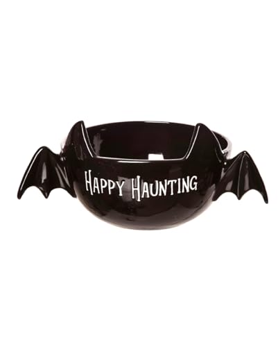 Horror-Shop Fledermaus ;Happy Haunting; Süßigkeitenschale mit Flügeln Horror-Shop Fledermaus ;Happy Haunting; Süßigkeitenschale mit Flügeln von Horror-Shop