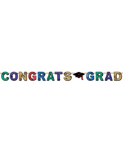 Horror-Shop Glitzender Congrats Grad Banner als Dekoration für Abschlussbälle Horror-Shop Glitzender Congrats Grad Banner als Dekoration für Abschlussbälle von Horror-Shop