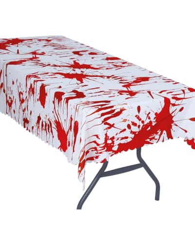 Horror-Shop Halloween Blutspritzer Tischdecke als Deko 177x134cm von Horror-Shop