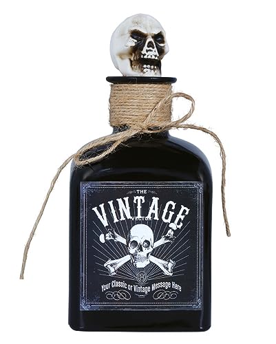 Horror-Shop Hexentrank Giftflasche aus Glas mit Totenschädel 20cm Horror-Shop Hexentrank Giftflasche aus Glas mit Totenschädel 20cm von Horror-Shop