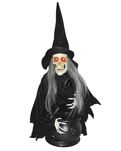 Horror-Shop Kochende Hexe - die im Hexenkessel rührt 80 cm Horror-Shop Kochende Hexe - die im Hexenkessel rührt 80 cm von Horror-Shop