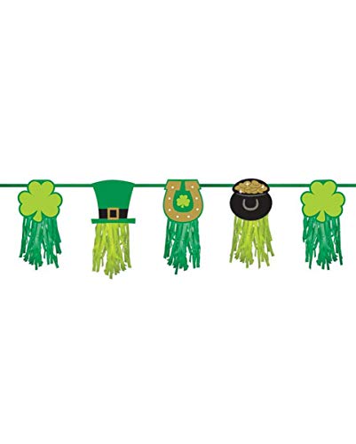 Horror-Shop Party-Girlande mit Glückssymbolen für St. Patricks Day | 2,43 m Horror-Shop Party-Girlande mit Glückssymbolen für St. Patricks Day | 2,43 m von Horror-Shop