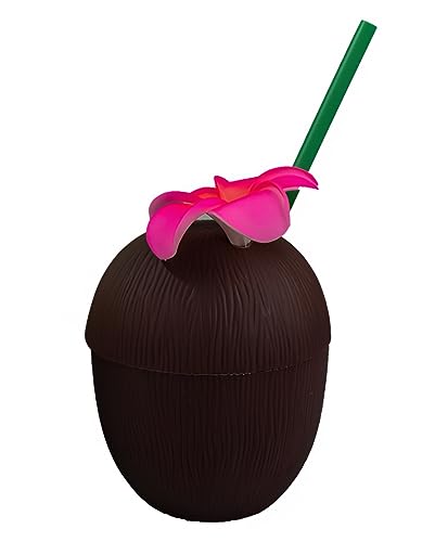 Horror-Shop Partybecher in Kokosnuss Form mit Strohhalm 650ml Horror-Shop Partybecher in Kokosnuss Form mit Strohhalm 650ml von Horror-Shop