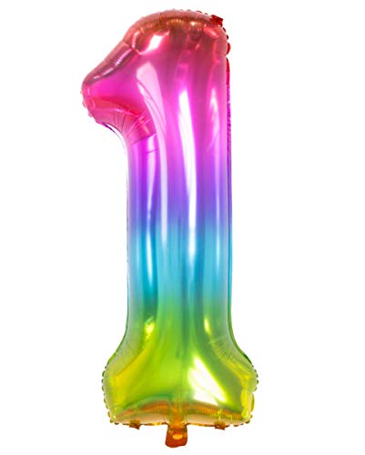 Horror-Shop Regenbogen Zahlenballon Horror-Shop Regenbogen Zahlenballon von Horror-Shop