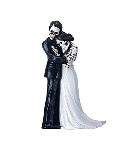 Horror-Shop Skelett Brautpaar - Knöcherige Umarmung 16cm als Geschenkidee von Horror-Shop